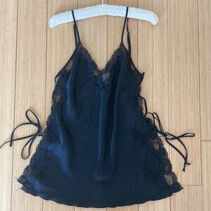 Shirley of Hollywood lace up sides camisole slip